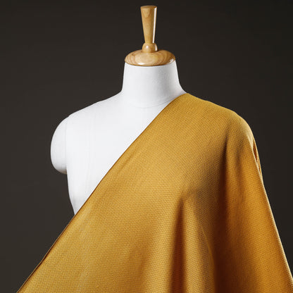 Yellow - Kumaun Handwoven Pure Merino Woolen Fabric