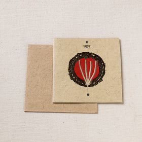  Flower Art Handmade Paper Greeting Card 