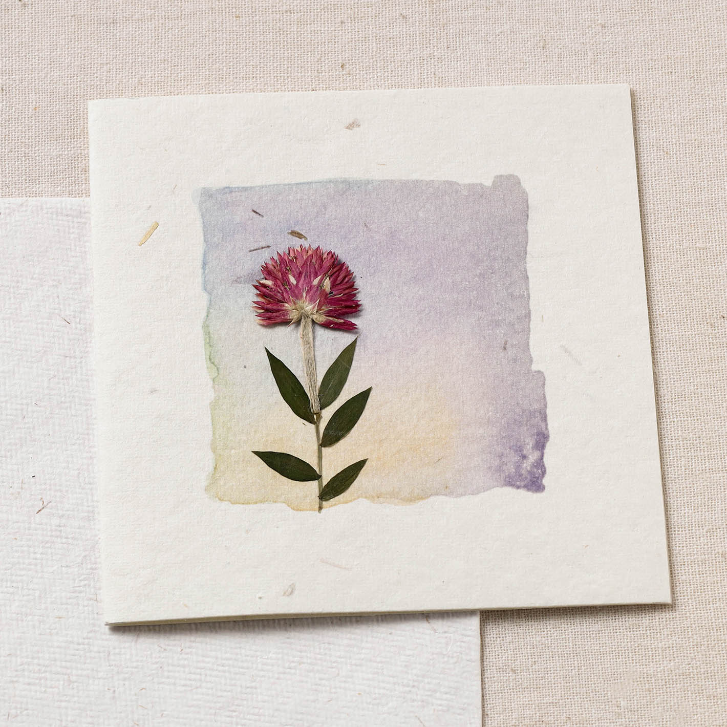 Flower Art Handmade Paper Greeting Card