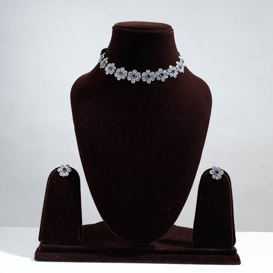  oxidised choker necklace set