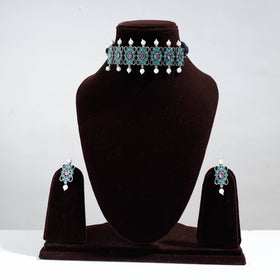 oxidised necklace set