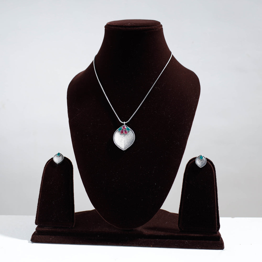 oxidised necklace set