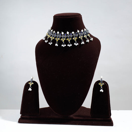 oxidised necklace set