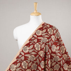 Red Bagru Block Printed Cotton Fabric 