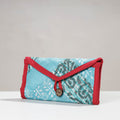 Blue Jugaad Handmade Patchwork Cotton Two Fold Clutch Wallet