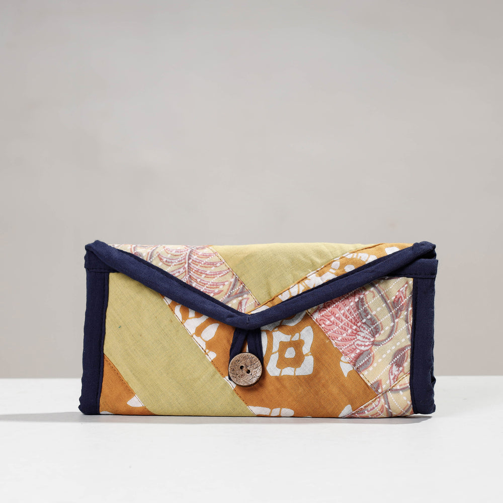 patchwork clutch wallet