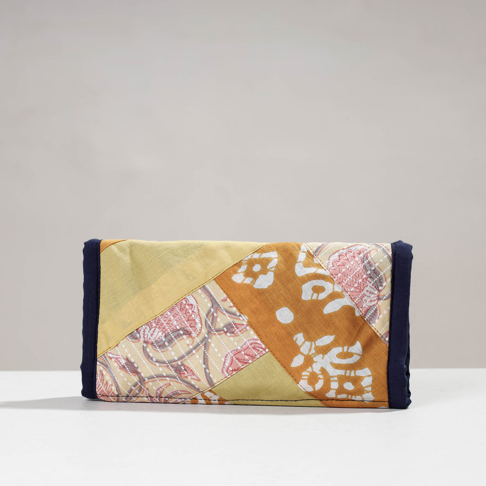 patchwork clutch wallet