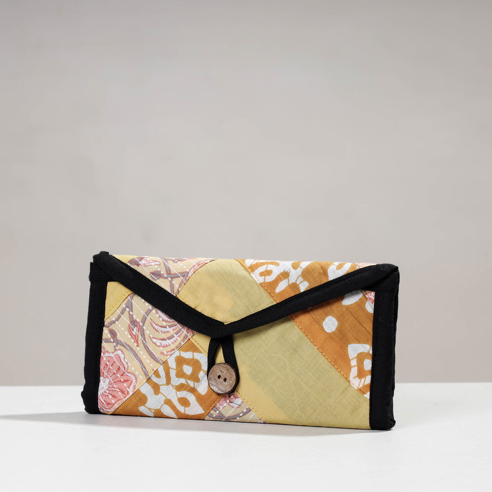 patchwork clutch wallet