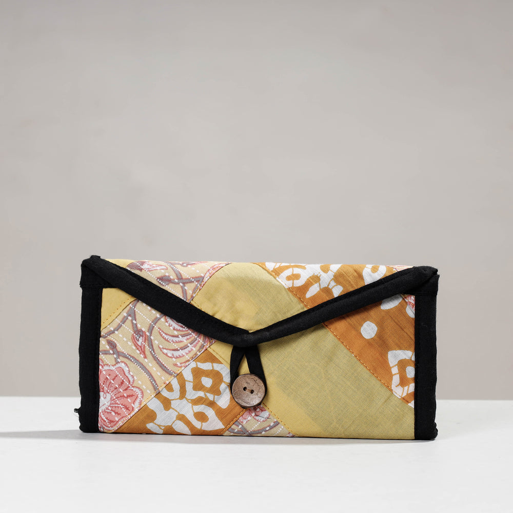 patchwork clutch wallet