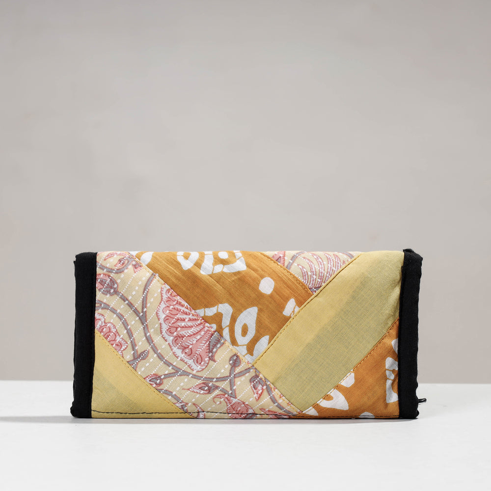 patchwork clutch wallet