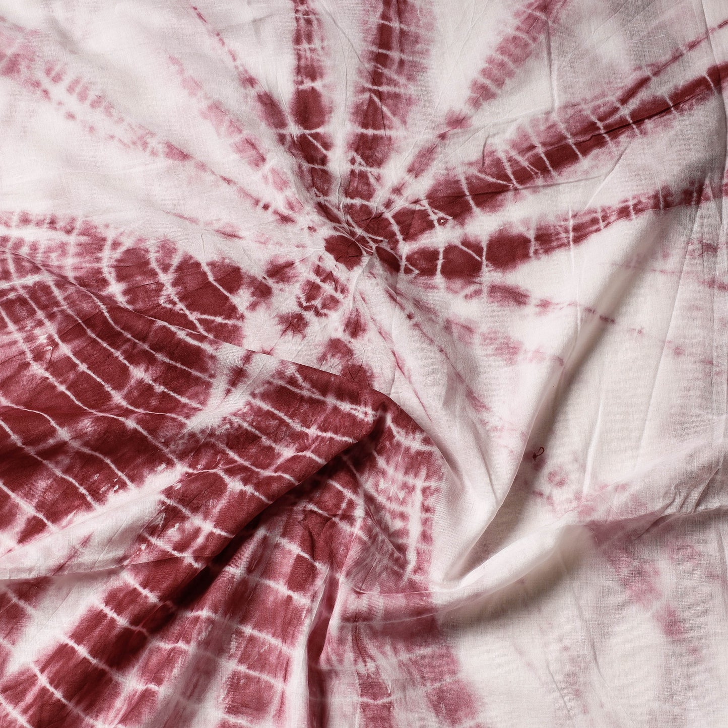 Maroon - Shibori Tie & Dye Cotton Precut Fabric