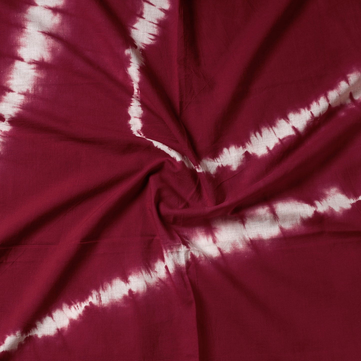 Maroon - Shibori Tie & Dye Cotton Precut Fabric