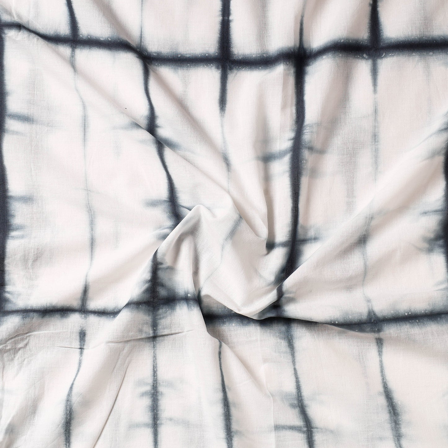 White - Shibori Tie & Dye Cotton Precut Fabric