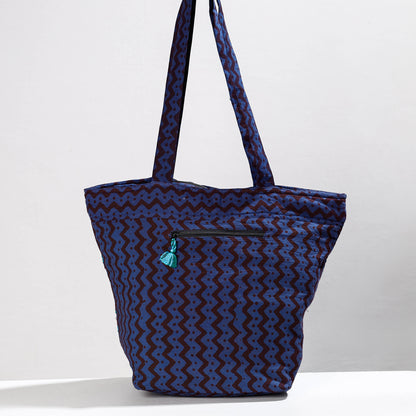 Blue - Lambani Hand Embroidery Patchwork Cotton Shoulder Bag