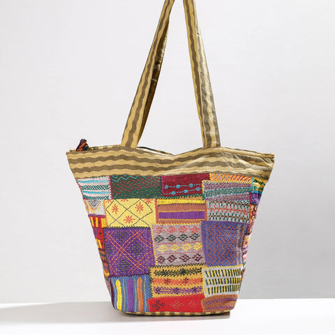 Multicolor - Lambani Hand Embroidery Patchwork Cotton Shoulder Bag