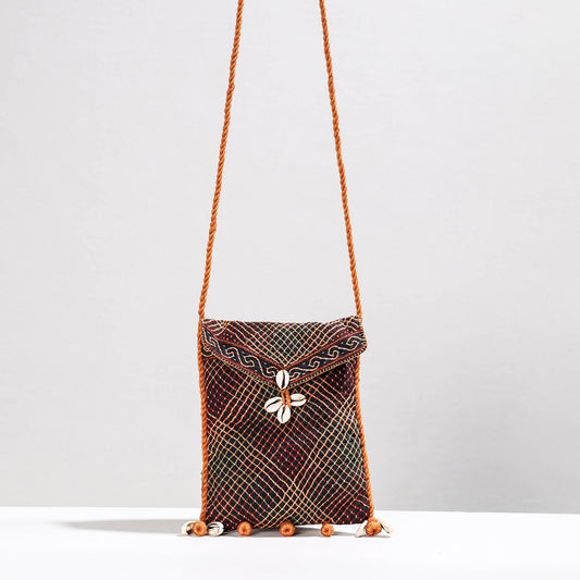 Multicolor - Lambani Hand Embroidery Cotton Adjustable Sling Bag