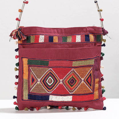 Multicolor - Lambani Hand Embroidery Cotton Sling Bag