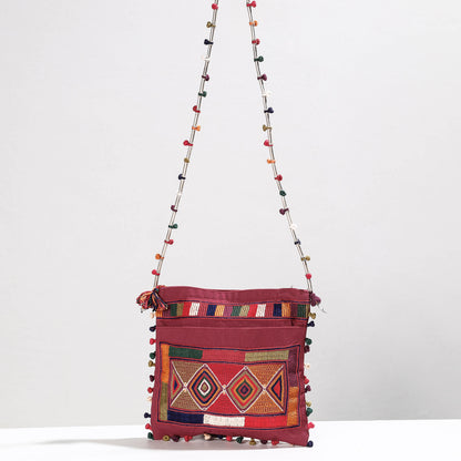 Multicolor - Lambani Hand Embroidery Cotton Sling Bag