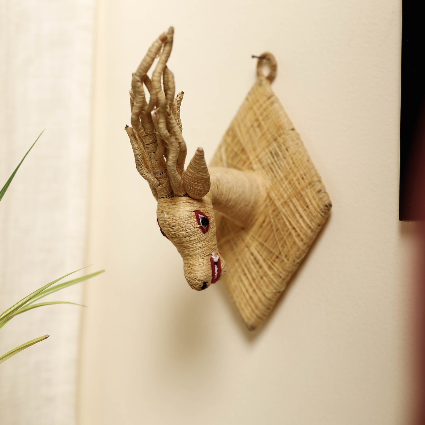 Handmade Coir Wall Hanging - Deer