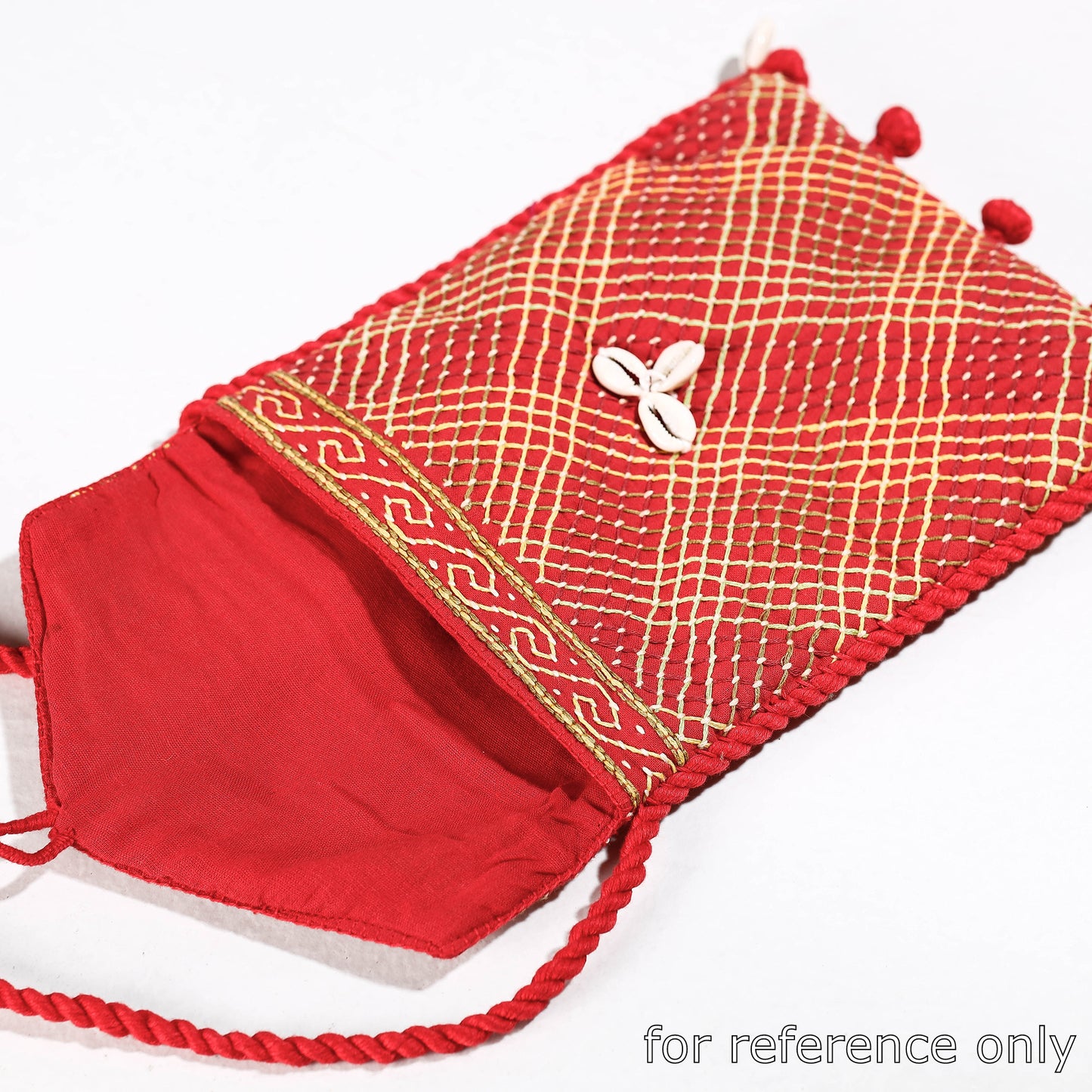 Multicolor - Lambani Hand Embroidery Cotton Adjustable Sling Bag