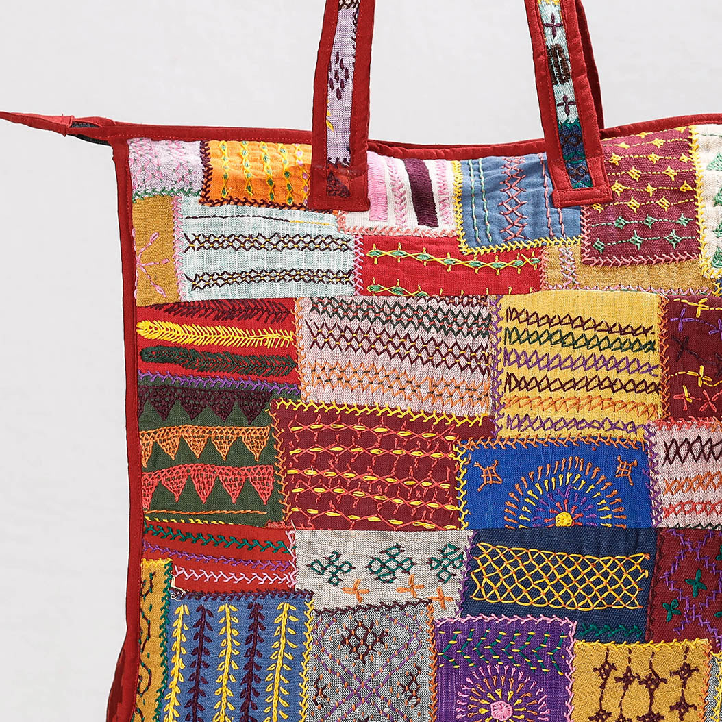 Multicolor - Lambani Hand Embroidery Patchwork Cotton Shoulder Bag