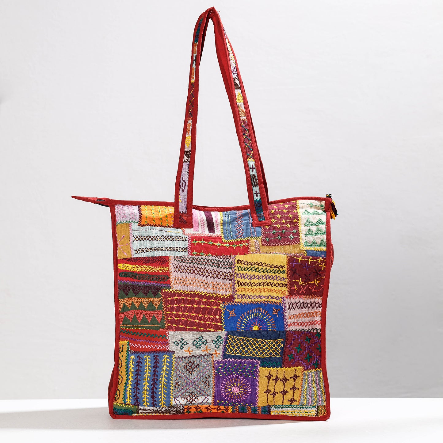 Multicolor - Lambani Hand Embroidery Patchwork Cotton Shoulder Bag