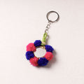 Multicolor Patwa Bead & Seashell Work Handmade Keychain 