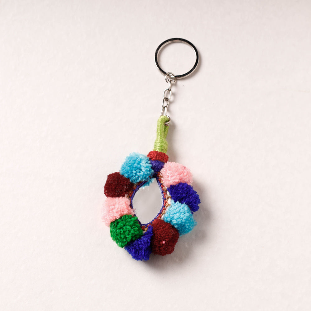 Patwa Bead & Seashell Work Handmade Keychain