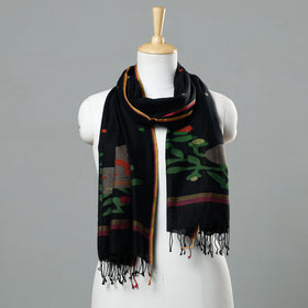Buy Jamdani Handloom Cotton Stole with Tassels Online at iTokri.com