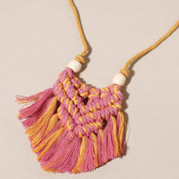 macrame necklace