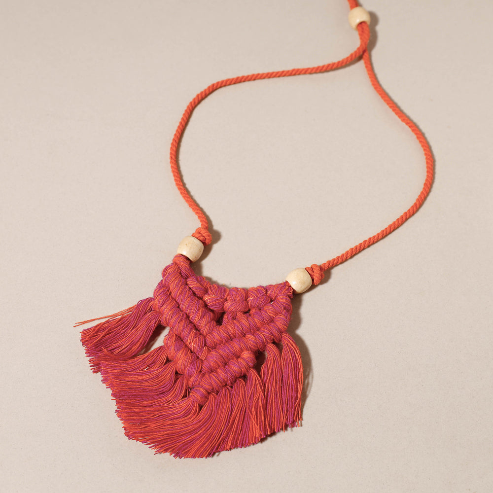 macrame choker necklace