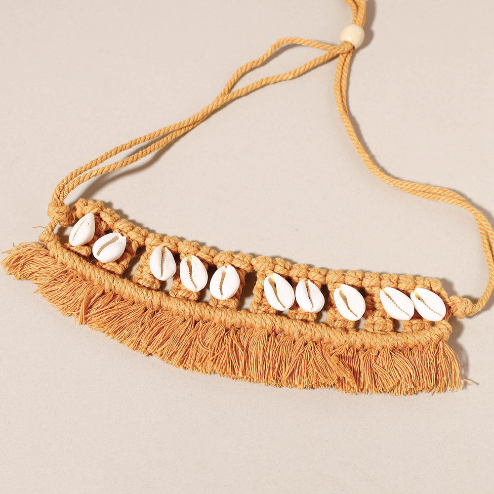 macrame choker necklace