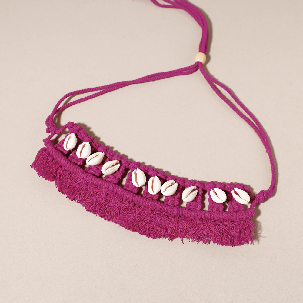 macrame choker necklace