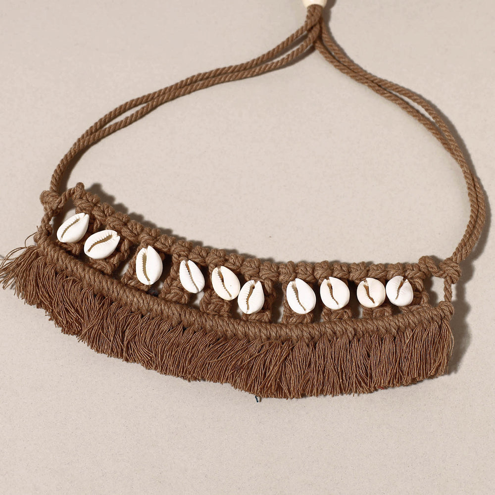 macrame choker necklace