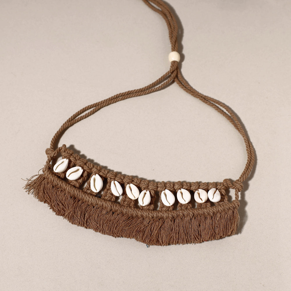 macrame choker necklace