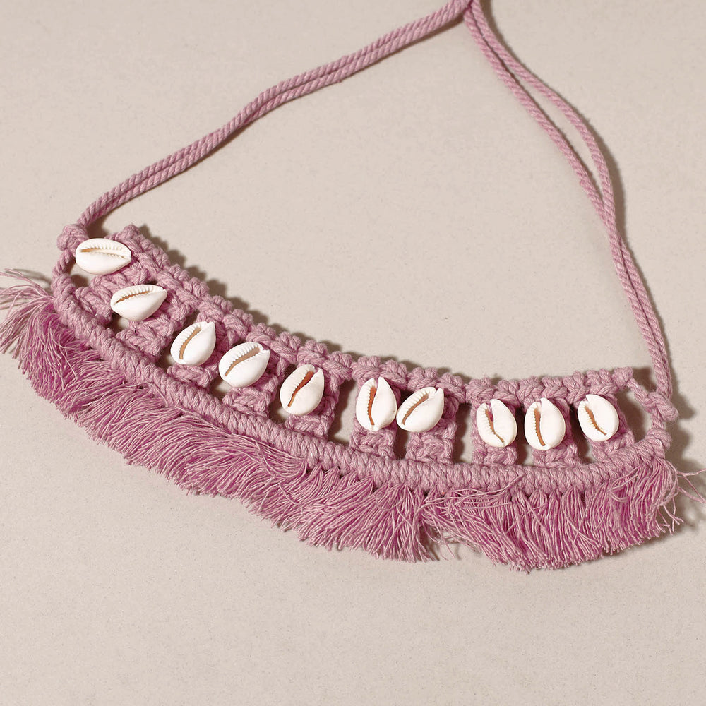 macrame choker necklace