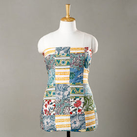  Handmade Tukdi Kaam Patchwork Cotton kurta Material - (3 meter) 01 