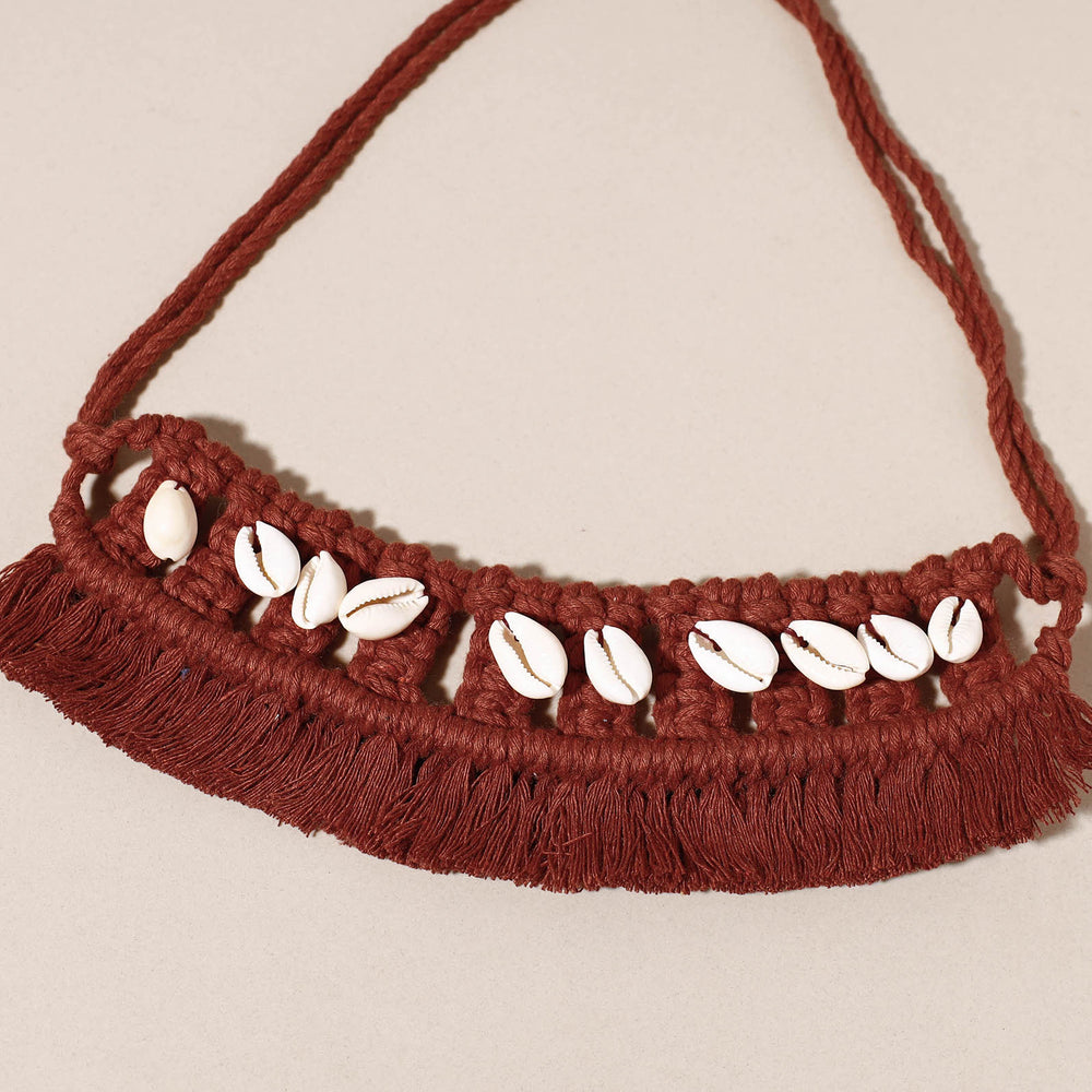 macrame choker necklace