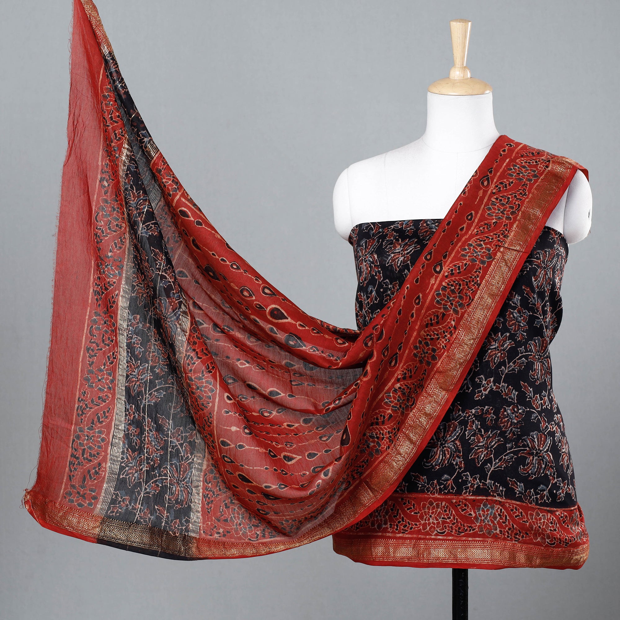 Rp Creation Cotton Maheshwari Silk Suit Material at Rs 1650 in Jaipur