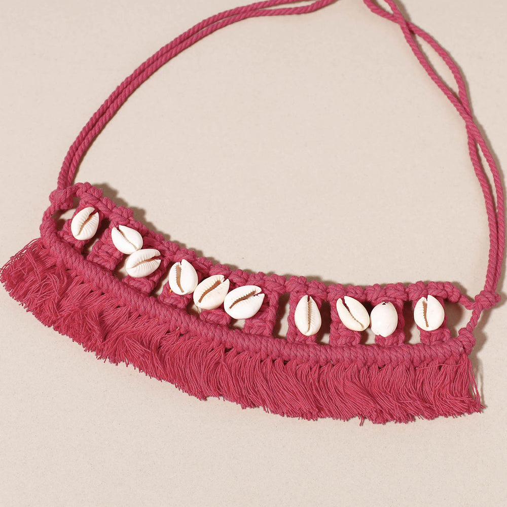 macrame choker necklace