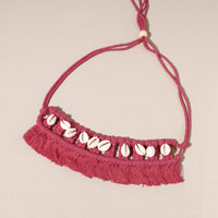 macrame choker necklace