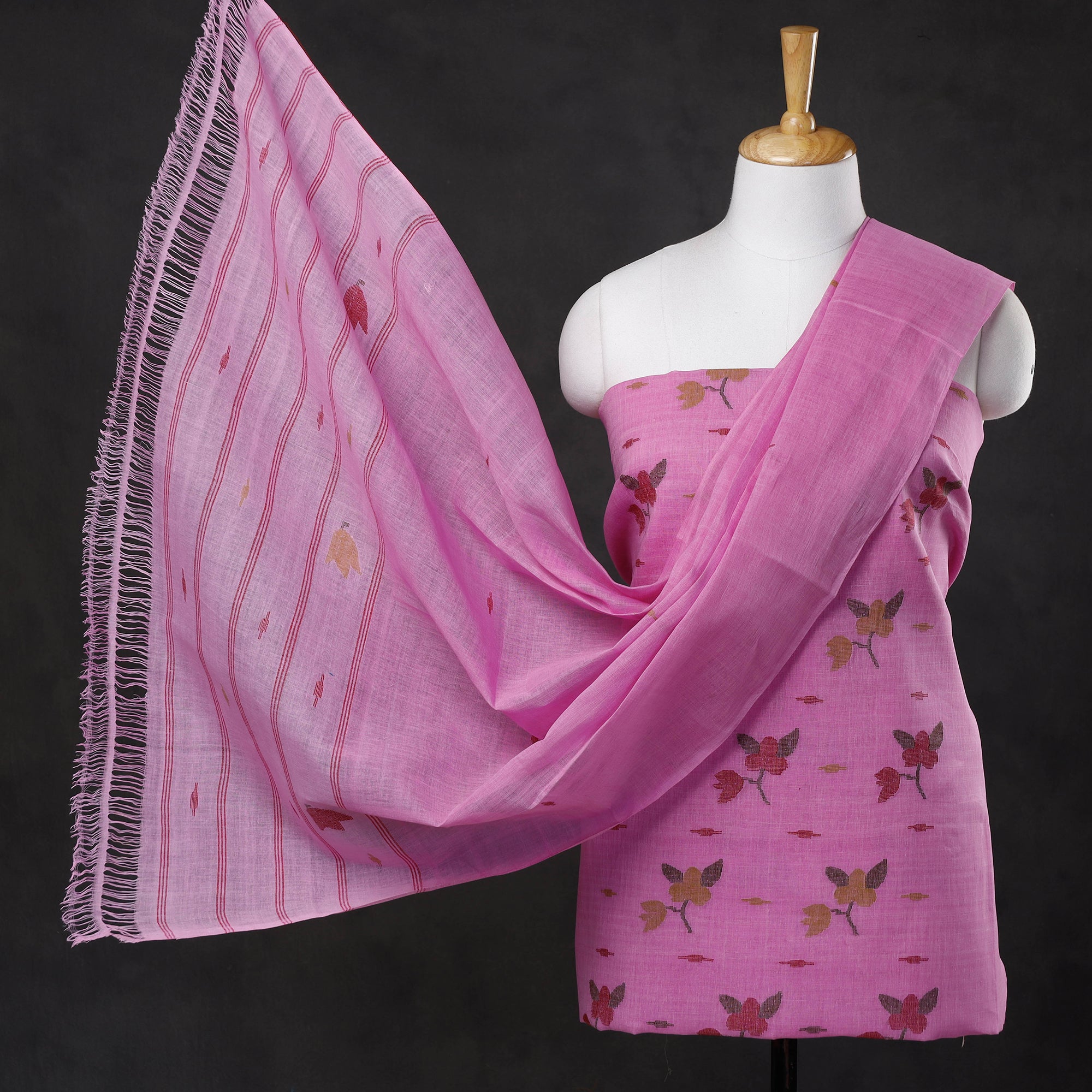 Kutchhi Bandhani 3pc Cotton Suit Materials | Tie dye dress, Dyed dress, Dress  materials