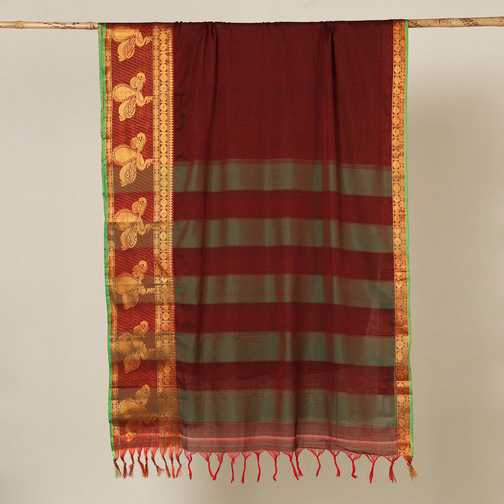 Dharwad Cotton Saree with Zari Border