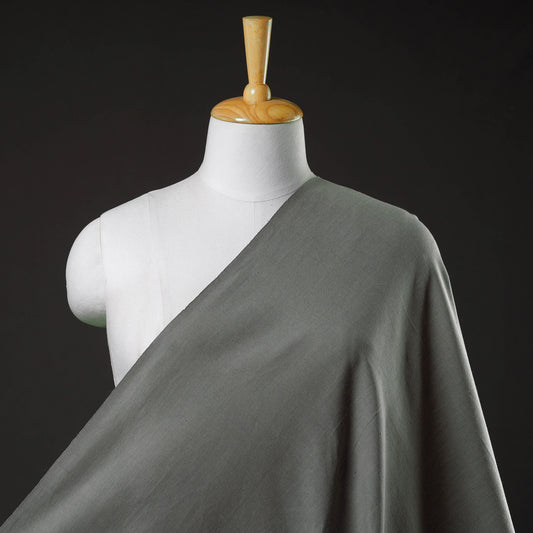 Grey - Jhiri Pure Handloom Cotton Fabric 92