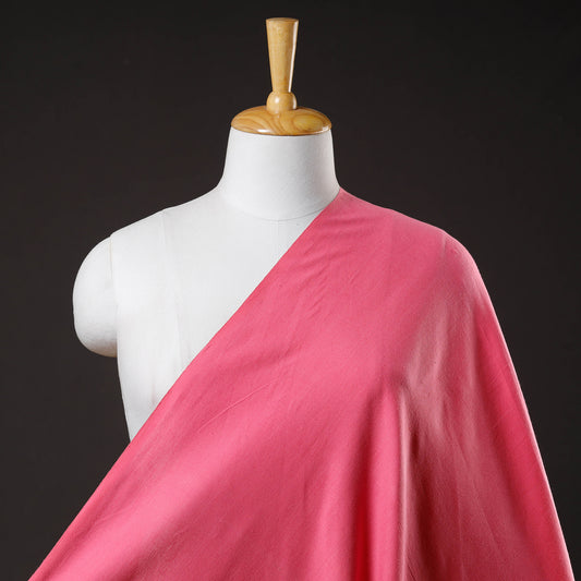 Pink - Jhiri Pure Handloom Cotton Fabric