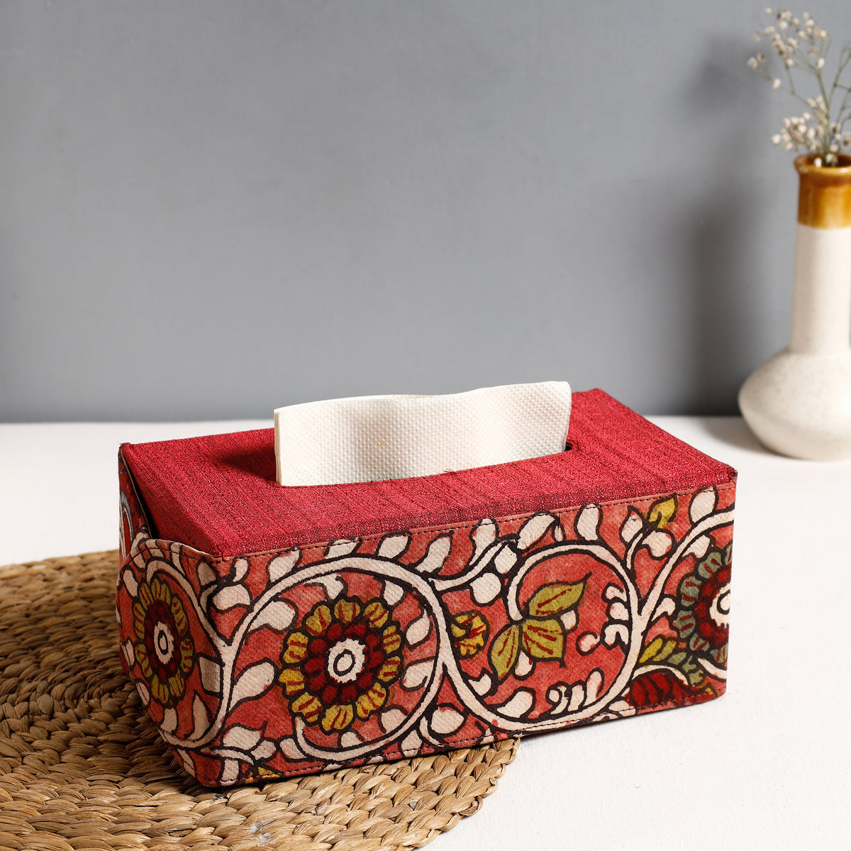 Handpainted Tissue Box
