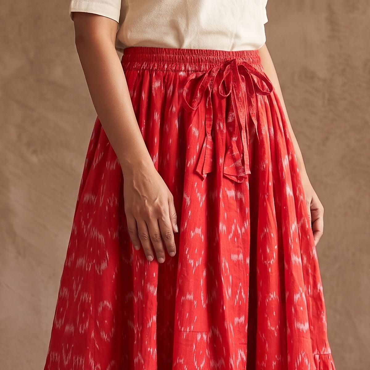 Pochampally Ikat 24 Kali Cotton Long Skirt 07
