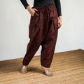 Elastic Waist Cotton Plain Salwar for Women 32
