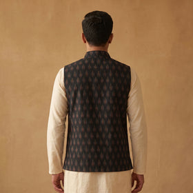 Pochampally Ikat Cotton Men Nehru Jacket 04