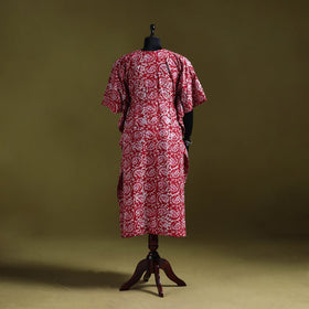 Hand batik cotton long kaftan 03 - handcrafted